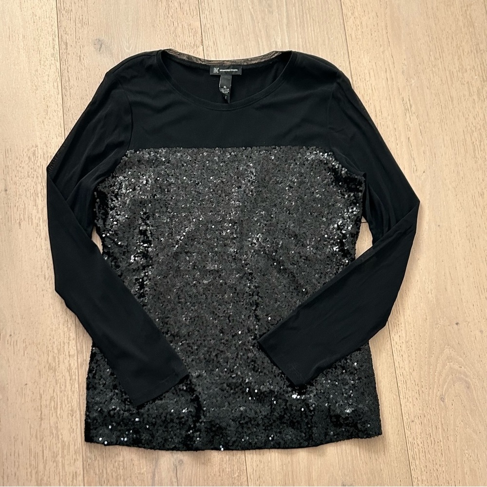 Sparkle mesh blouse